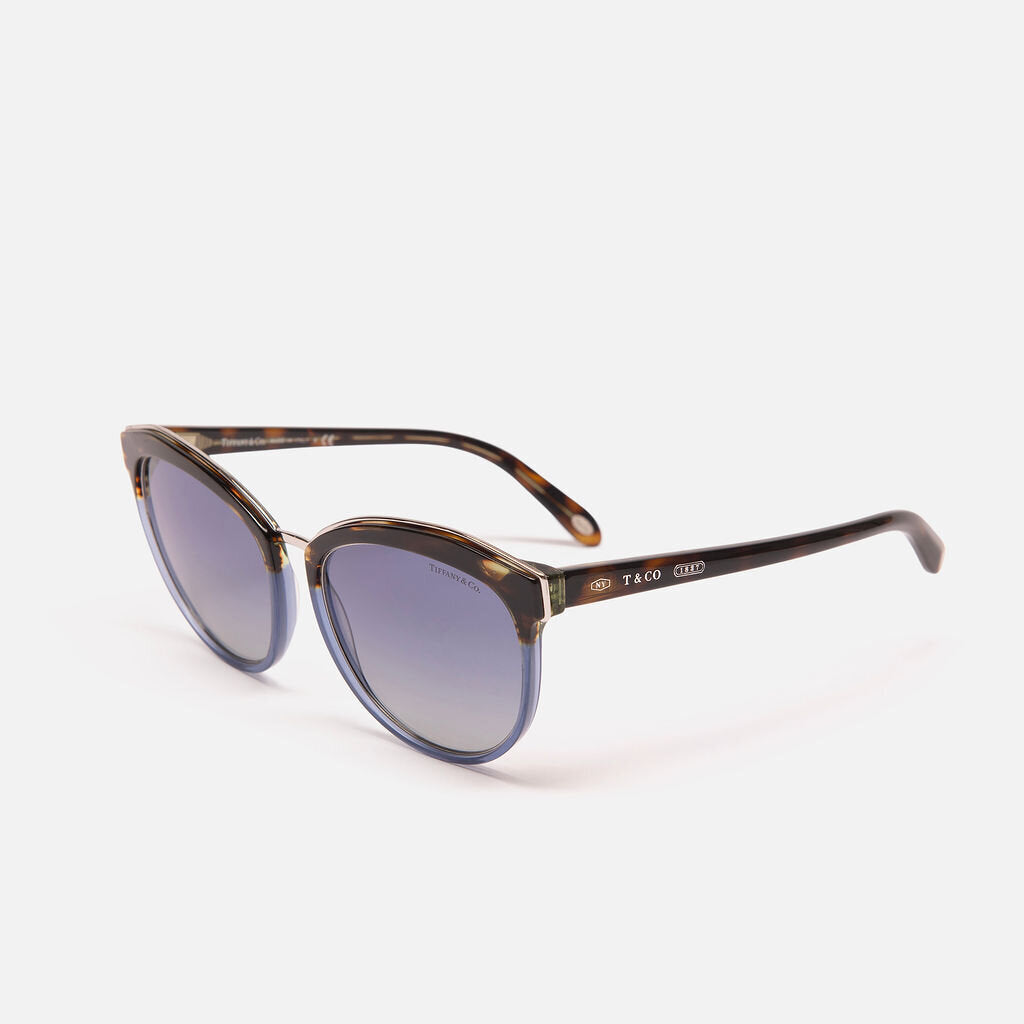 Tiffany & Co Tortoise & Blue Lense Sunglasses