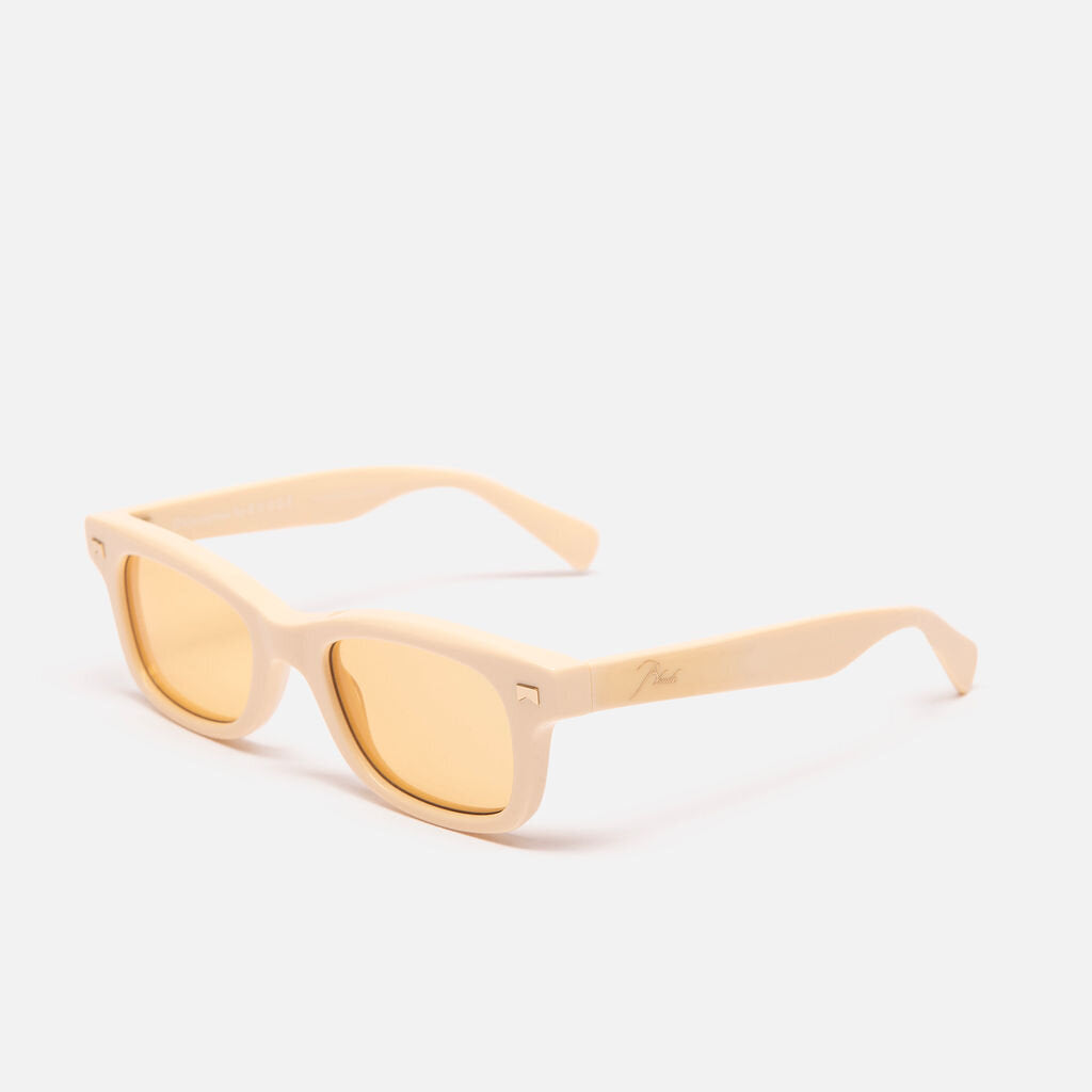 Rhude White Rectangle Sunglasses