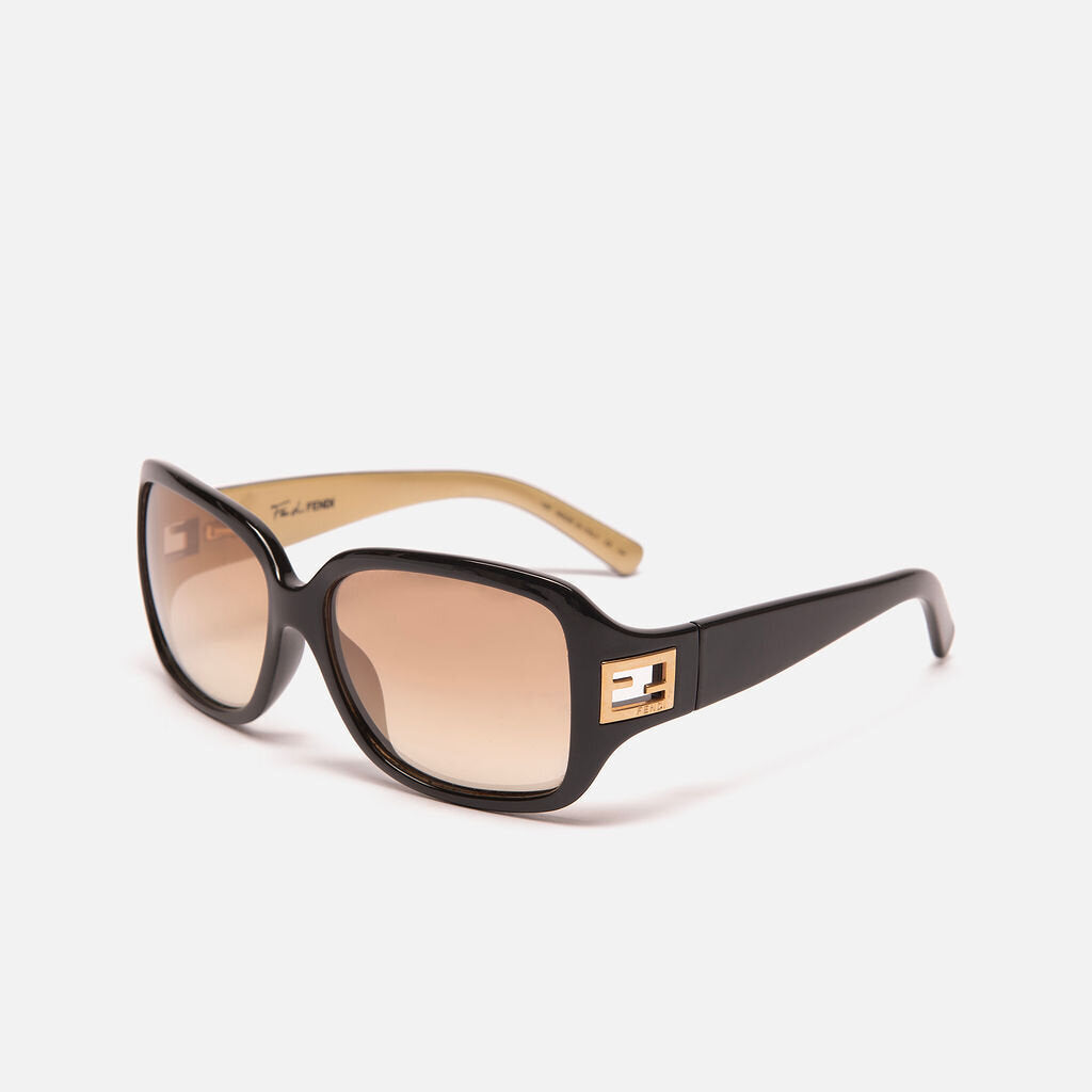 Fendi Black FF Cutout Sunglasses
