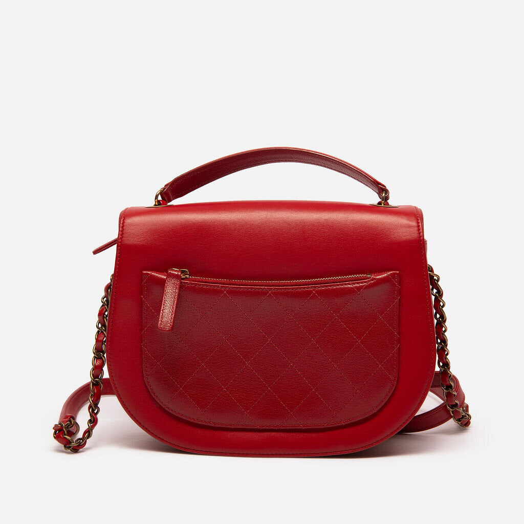 Chanel Red Coco Curve Flap