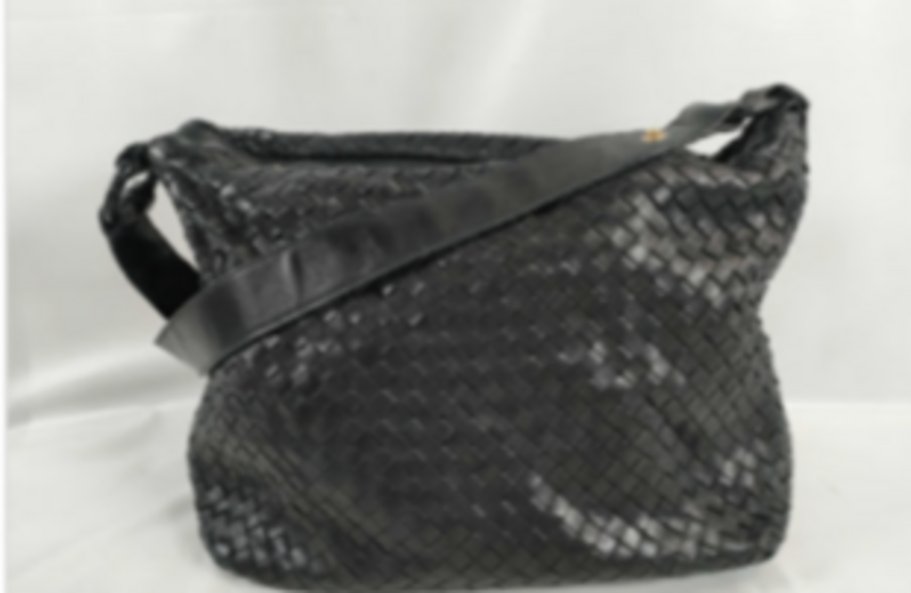 Black Intrecciato Shoulder Bag