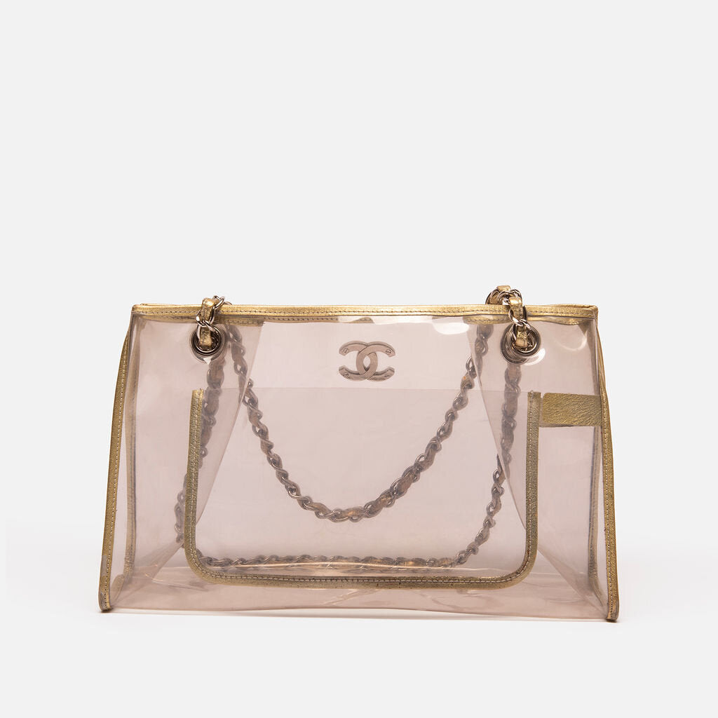 Chanel Cream PVC Tote Bag