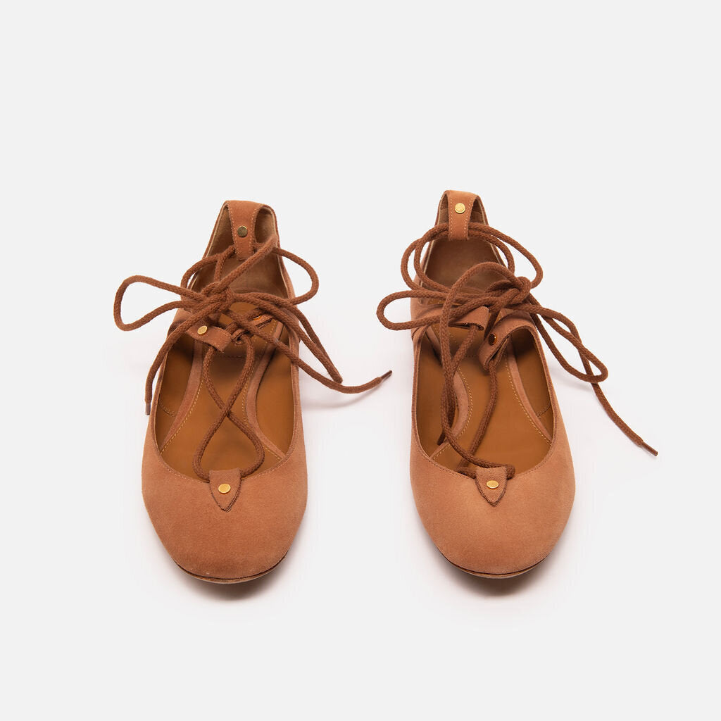 Chloe Brown Suede Strappy Sandal