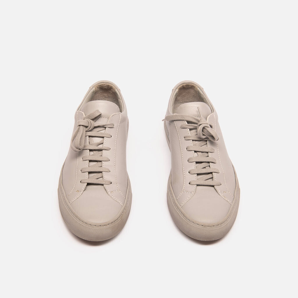 Woman By Common Projects Gray Leather Sneaker