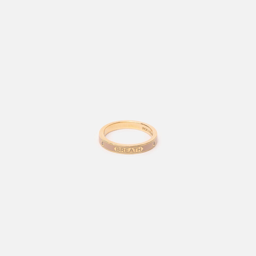 Foundrae Enamel Diamond Ring