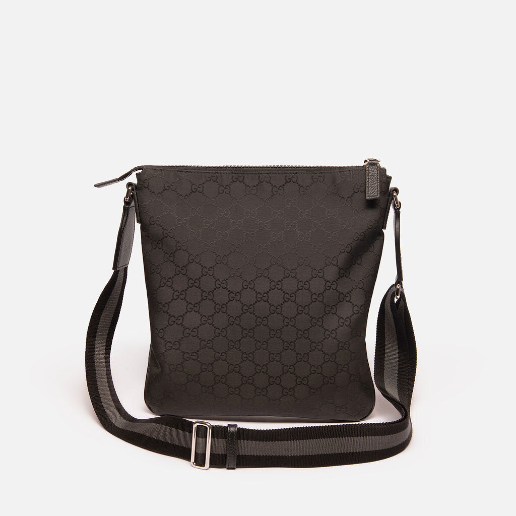 Gucci Black Monogram Crossbody Bag