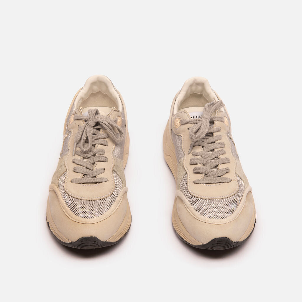 Golden Goose Light Blue & Grey Running Sneakers