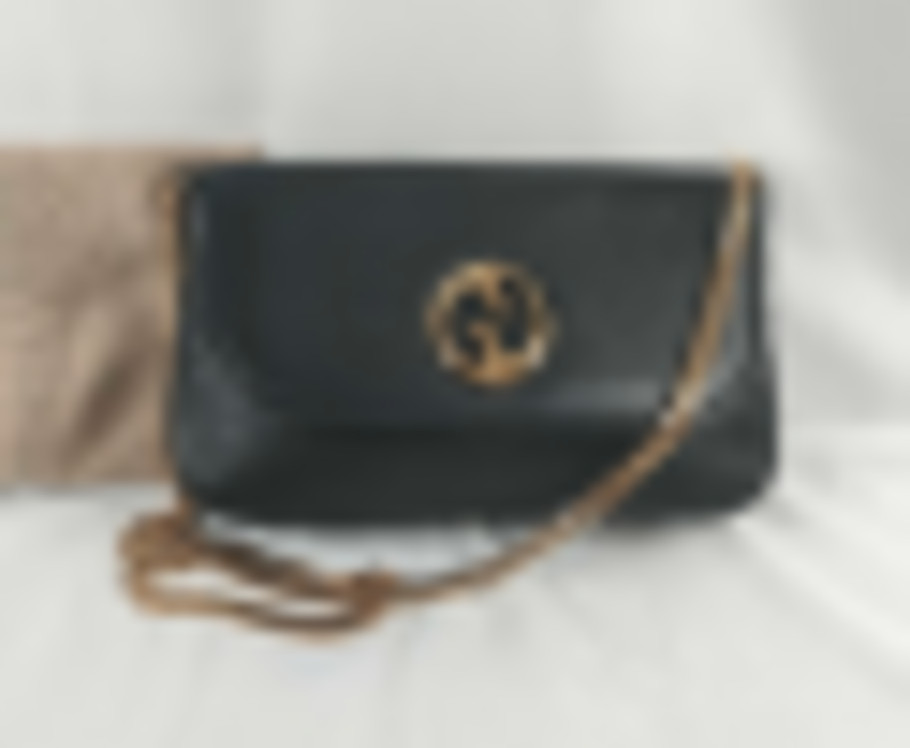 Black Leather 1973 Medium Shoulder Bag