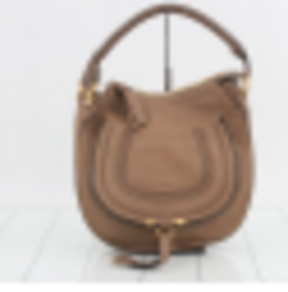 Brown Leather Marcie Hobo Bag