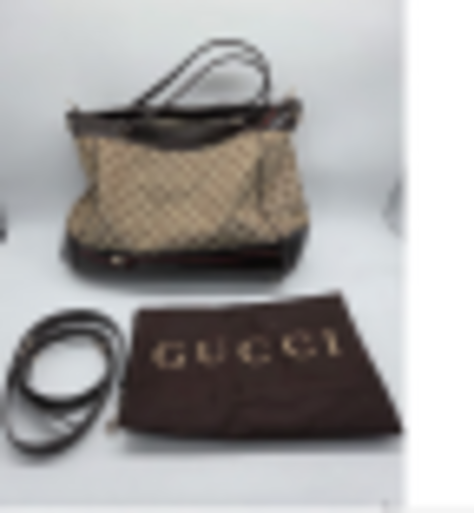 Brown Canvas Mayfair Shoulder Bag