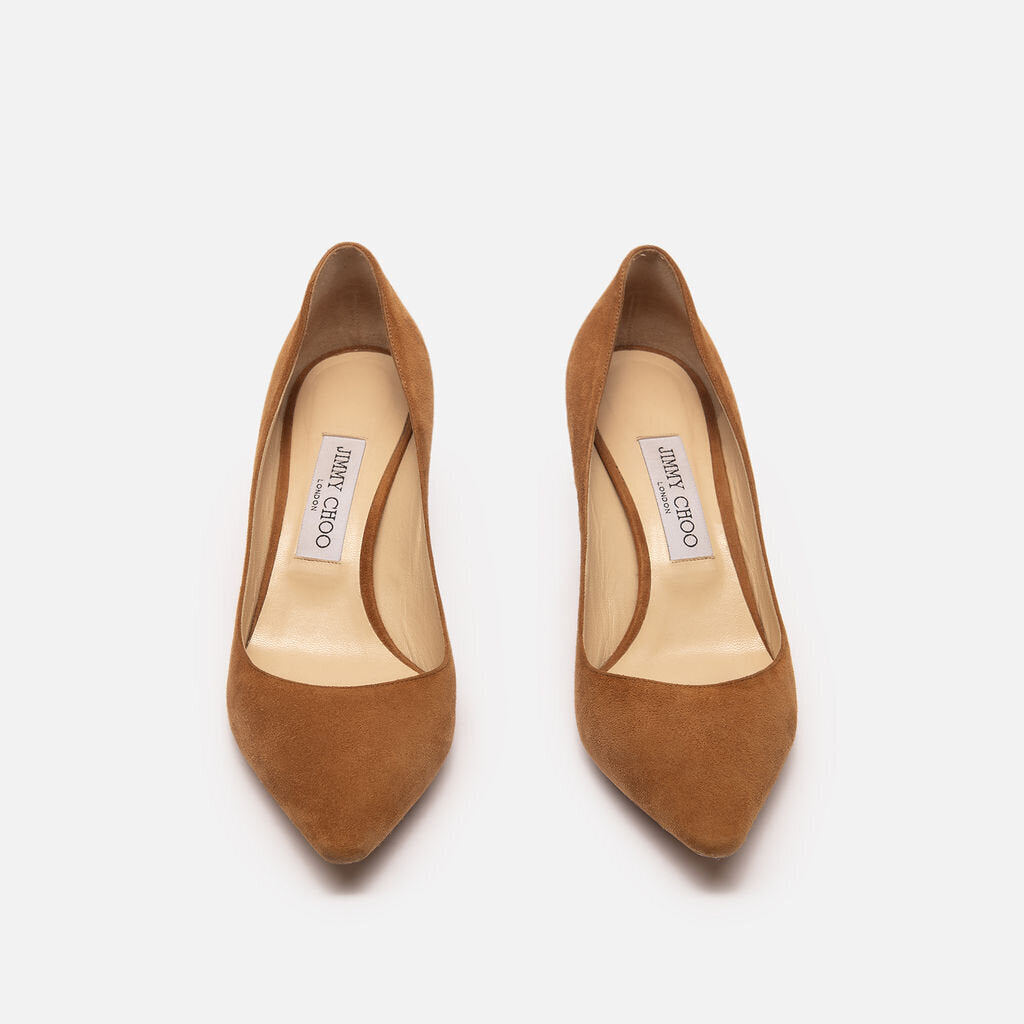 Jimmy Choo Brown Suede Pump