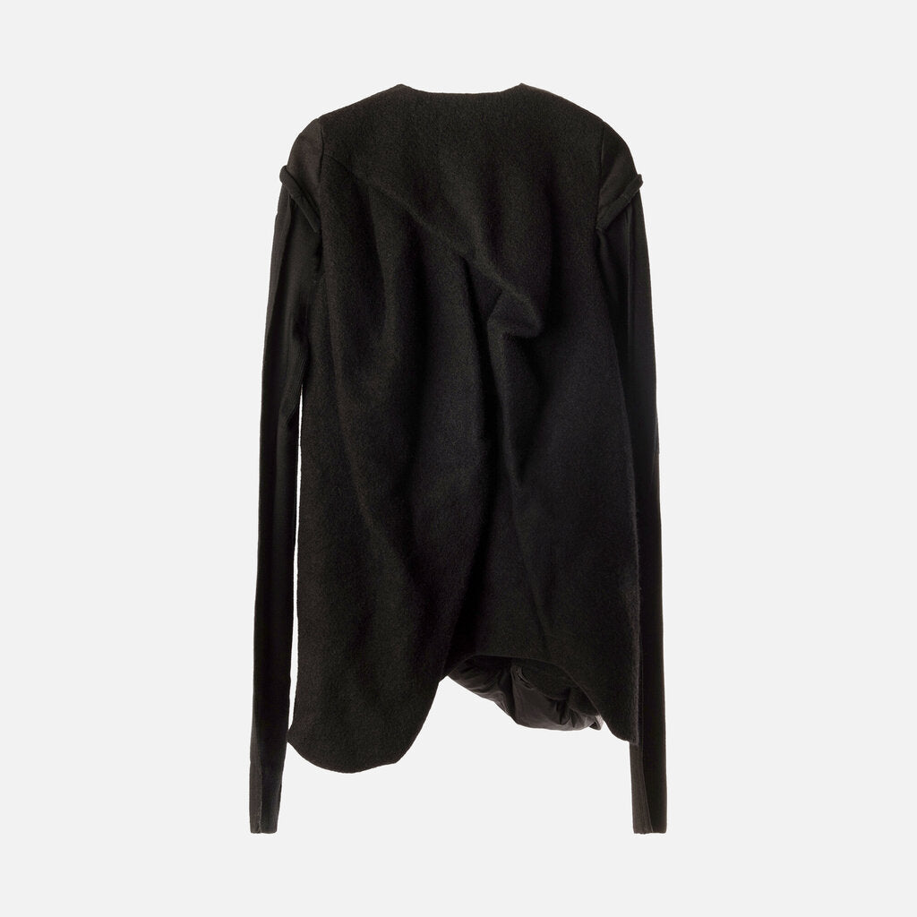 Rick Owens Black Wool Down Jacket