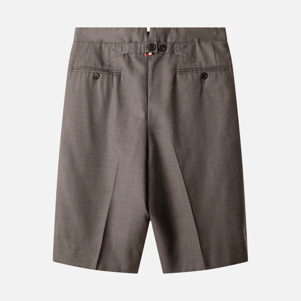 Thom Browne Gray Button Detail Short