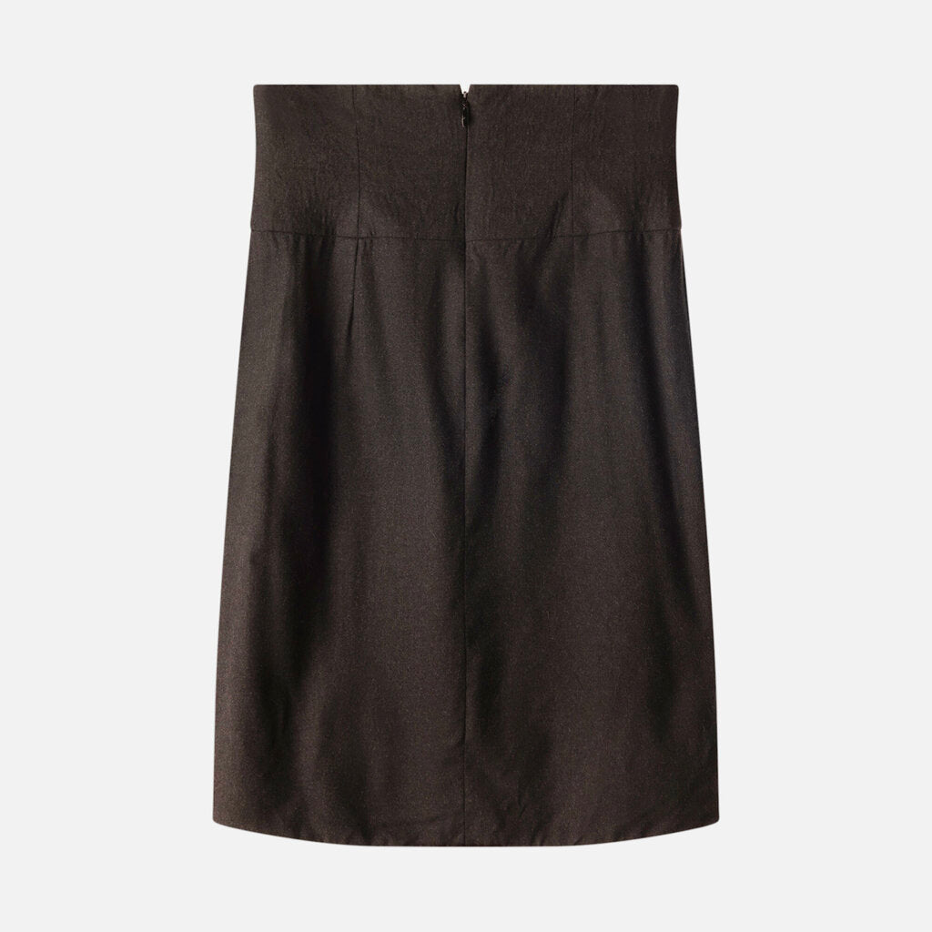 Chanel Black Wool Skirt