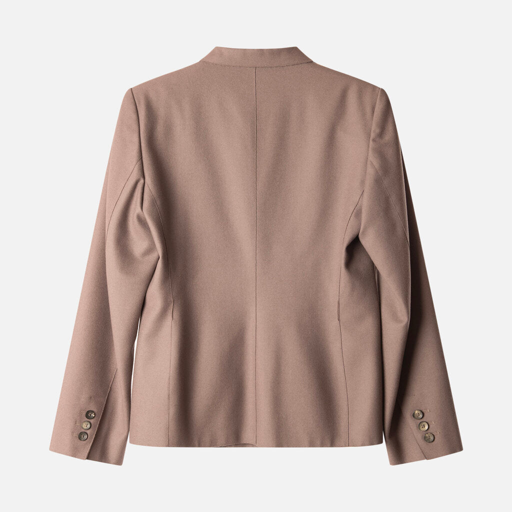 Gucci Taupe Wool Belted Blazer