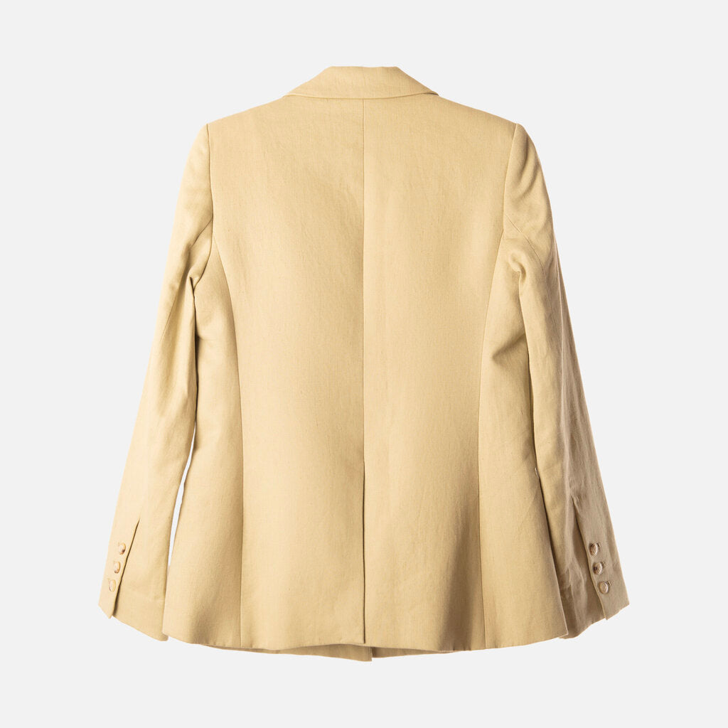 TWP Green Linen/Cotton Blend Blazer