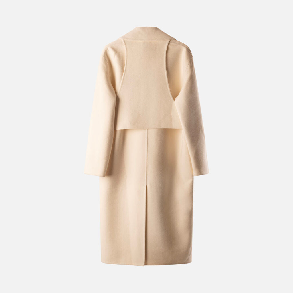 Hermes Cream Cashmere Coat