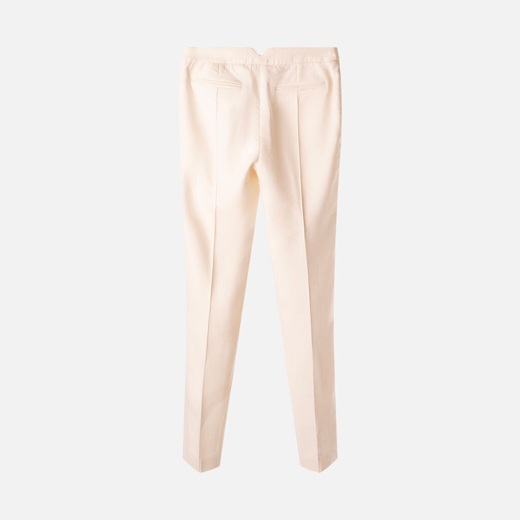 Partow White Slim Trousers