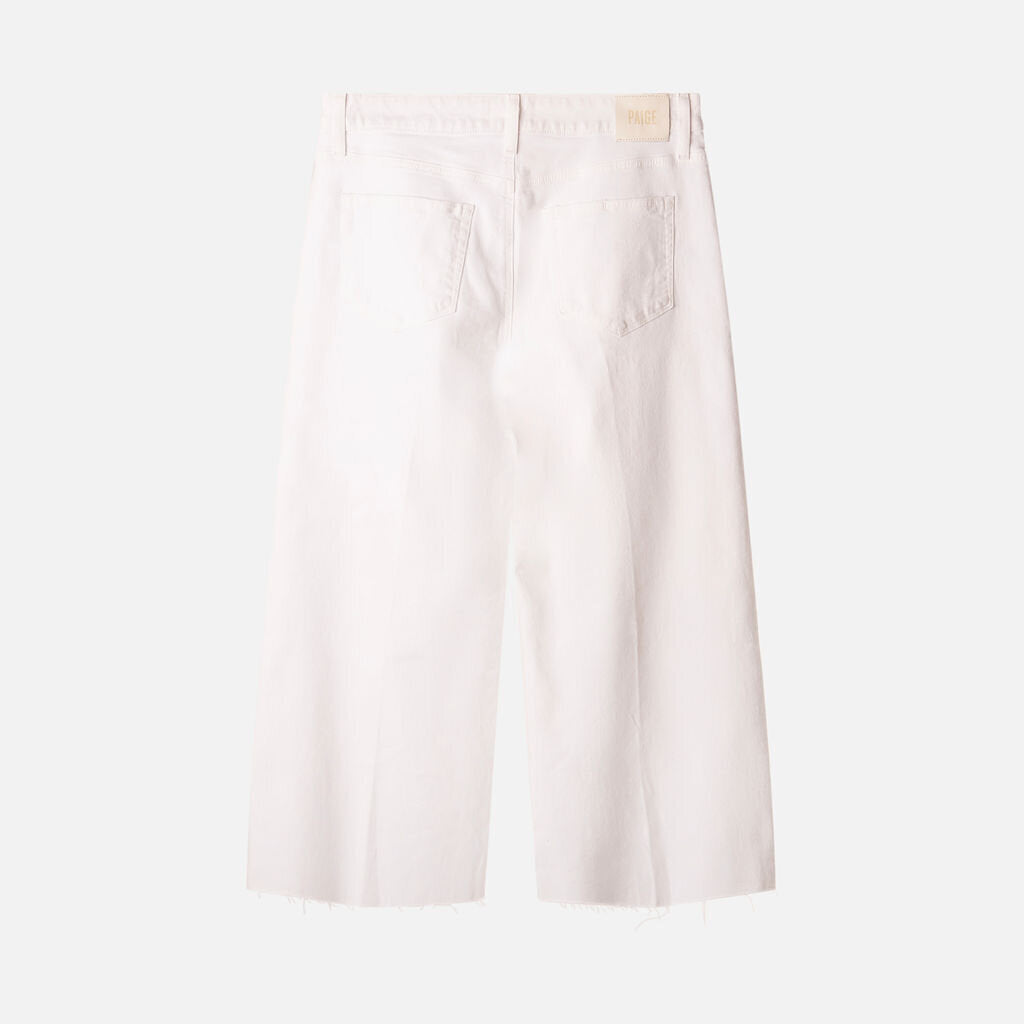Paige White Wide Leg Capri Jean