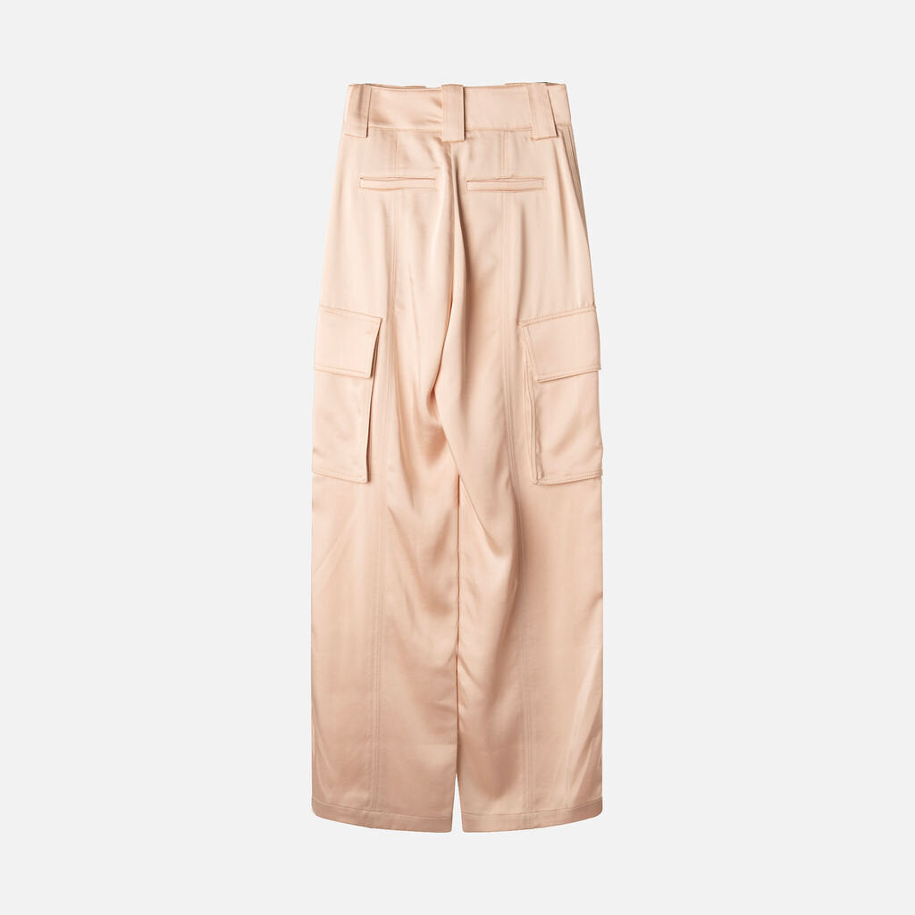 ALC Light Pink Satin Cargo Pants