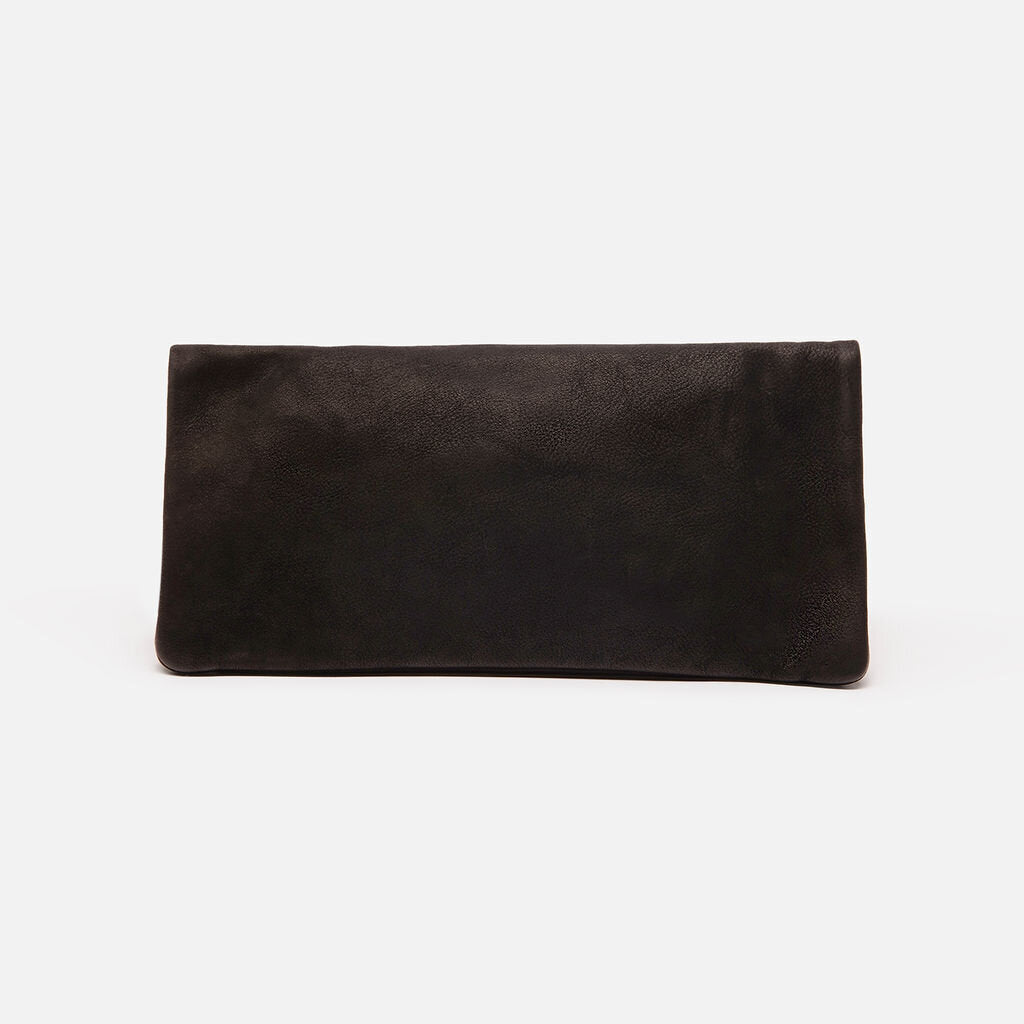 Clare V Black Suede Foldover Clutch