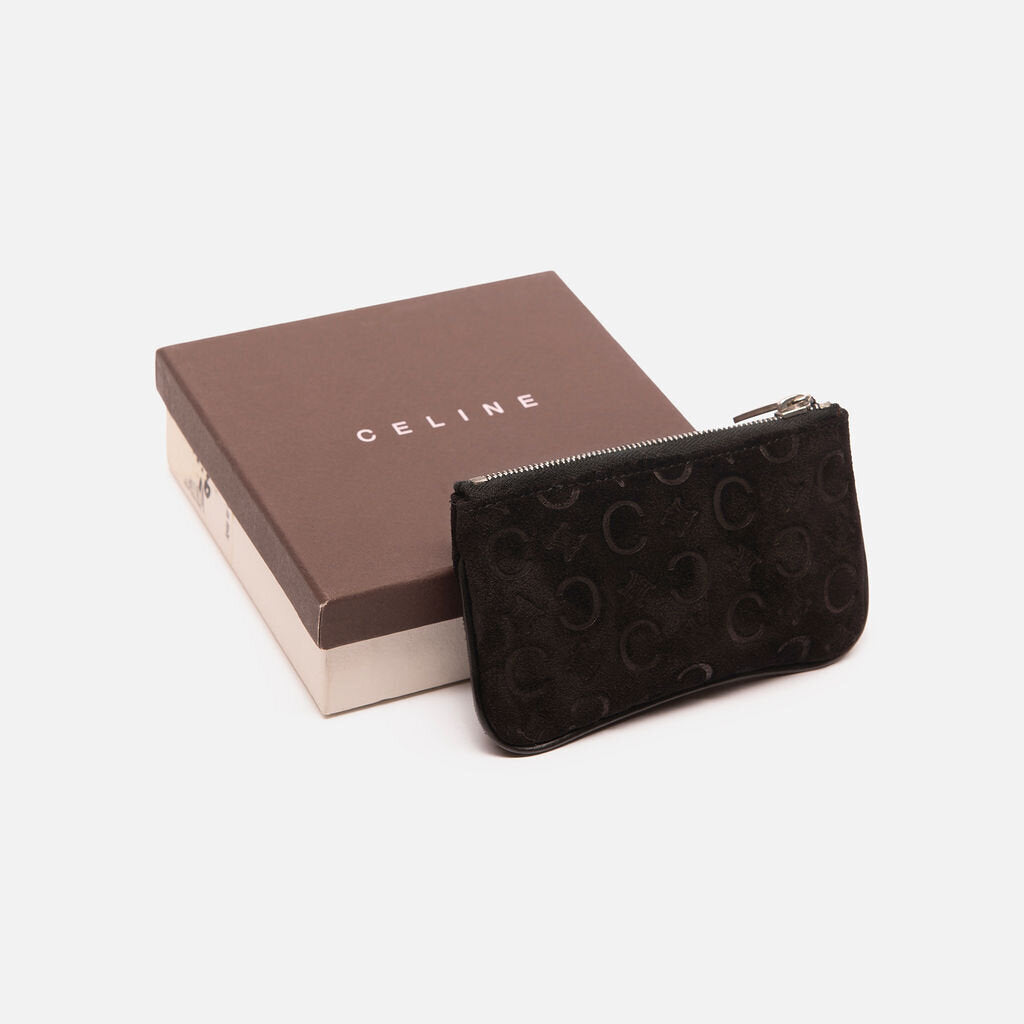 Celine Black Suede Sulky C Pouch