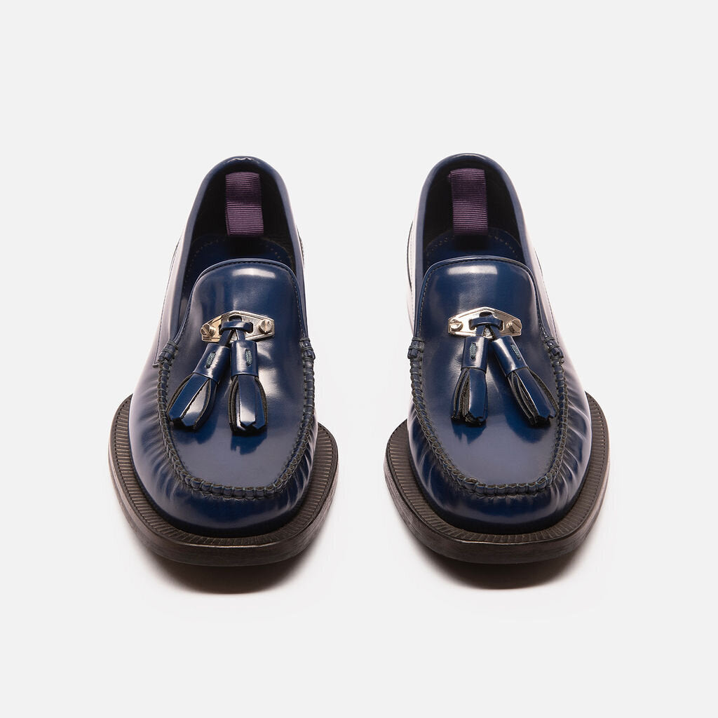 EYTYS Navy Leather Tassel Loafer