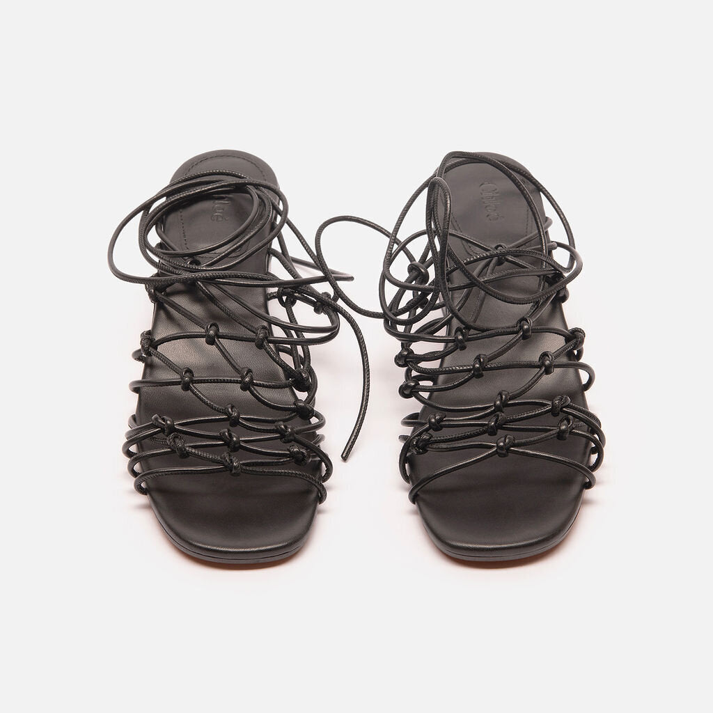 Chloe Black Strappy Sandals