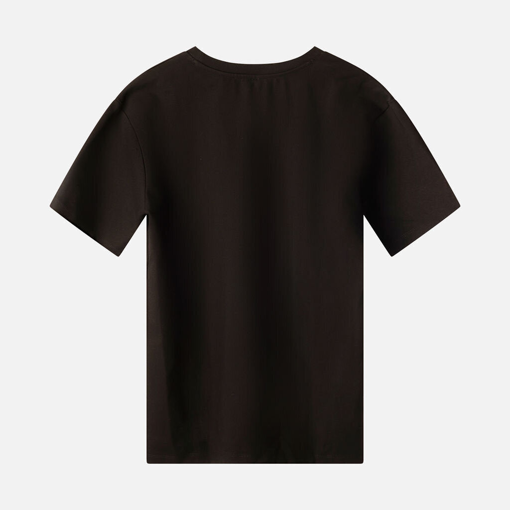 Toteme Black Viscose & Polyamide Oversized Tee
