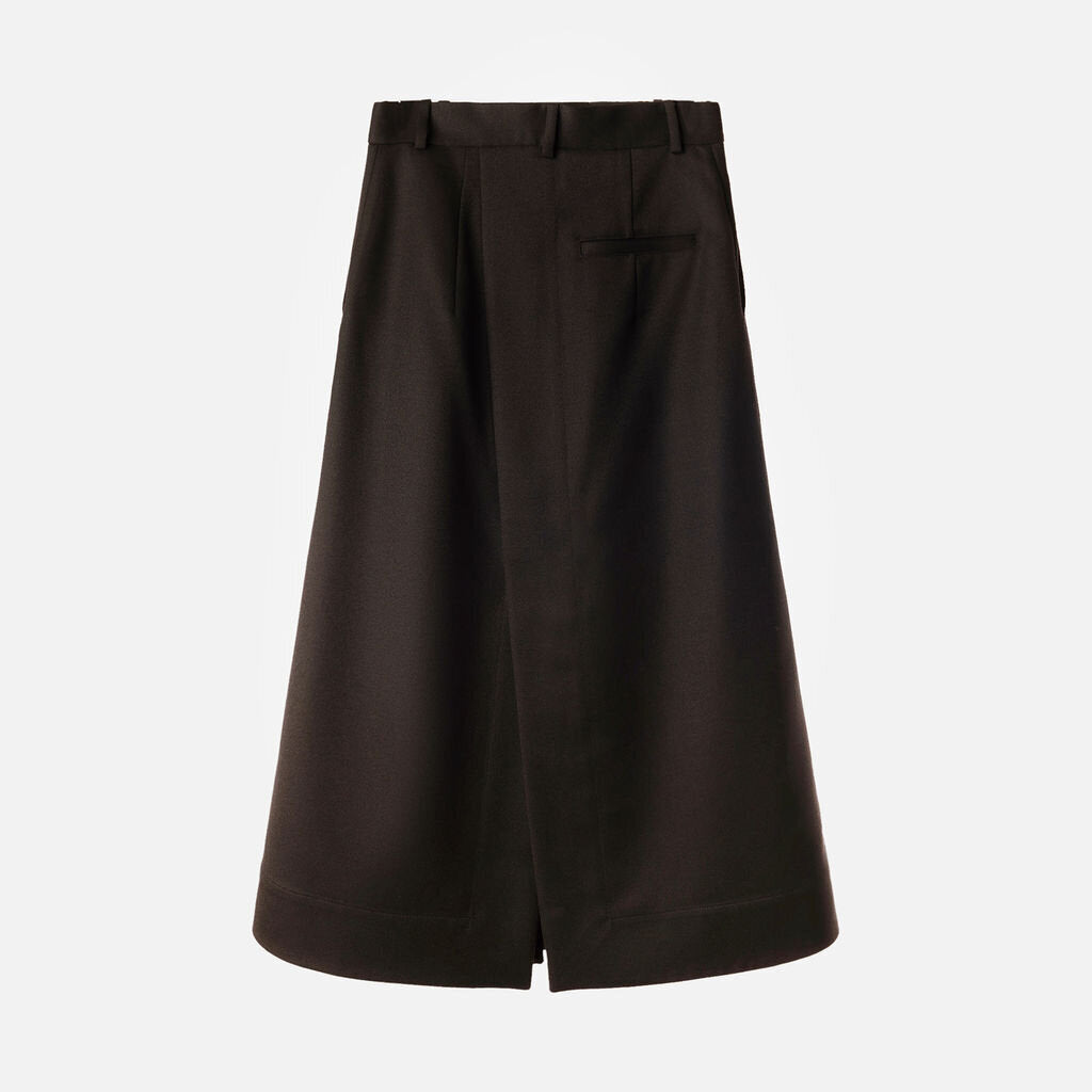 Celine Black Wool Skirt