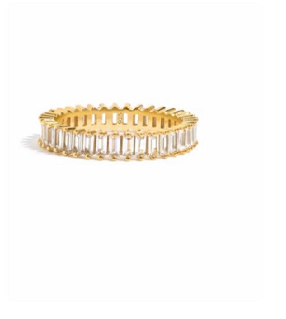BAGUETTE ETERNITY RING YG 5'