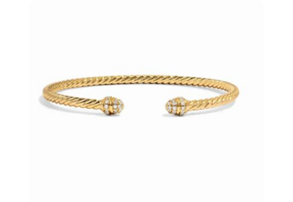 TWISTED BANGLE CUFF YG 7'