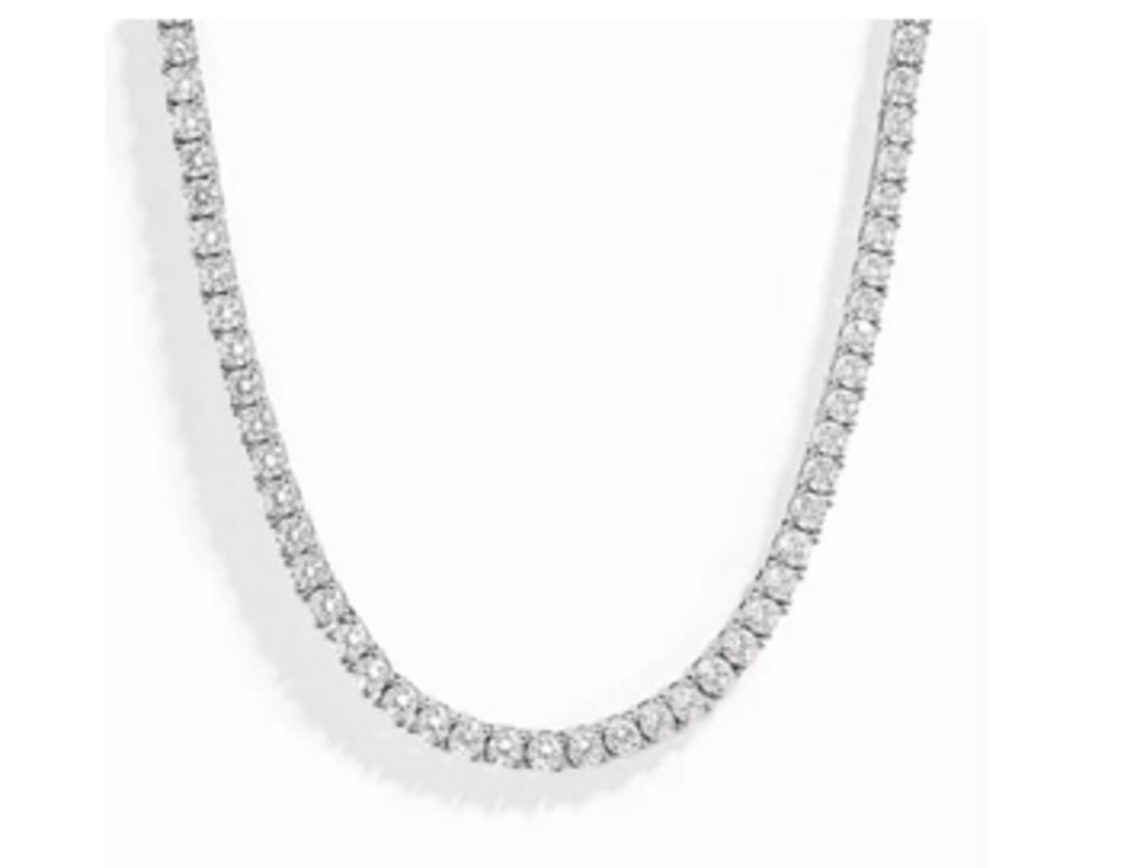 3MM DIAMOND TENNIS NECKLACE 18' WG