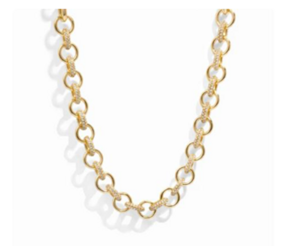 STATEMENT PAVÉ NECKLACE YG