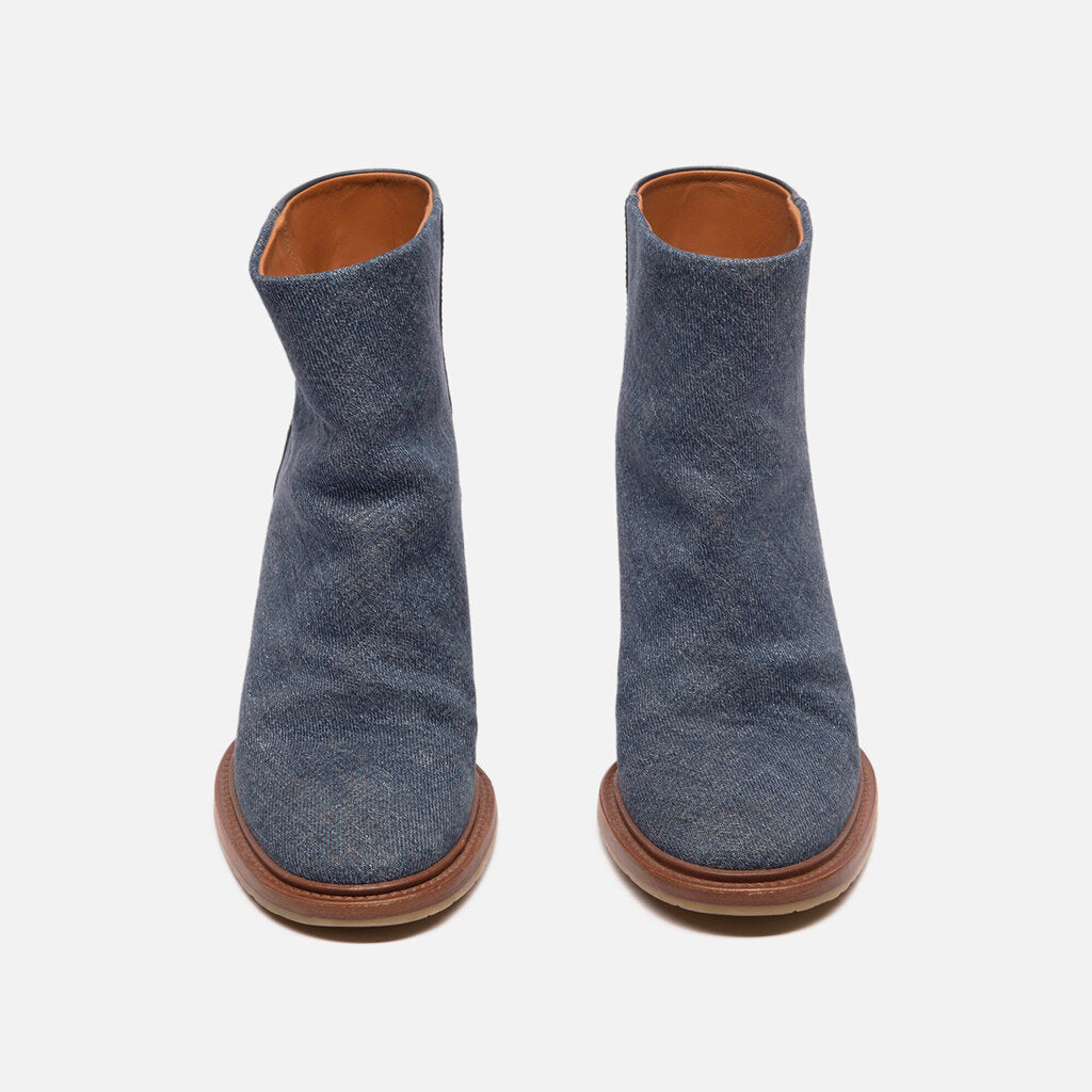 Chloe Denim Heeled Boots