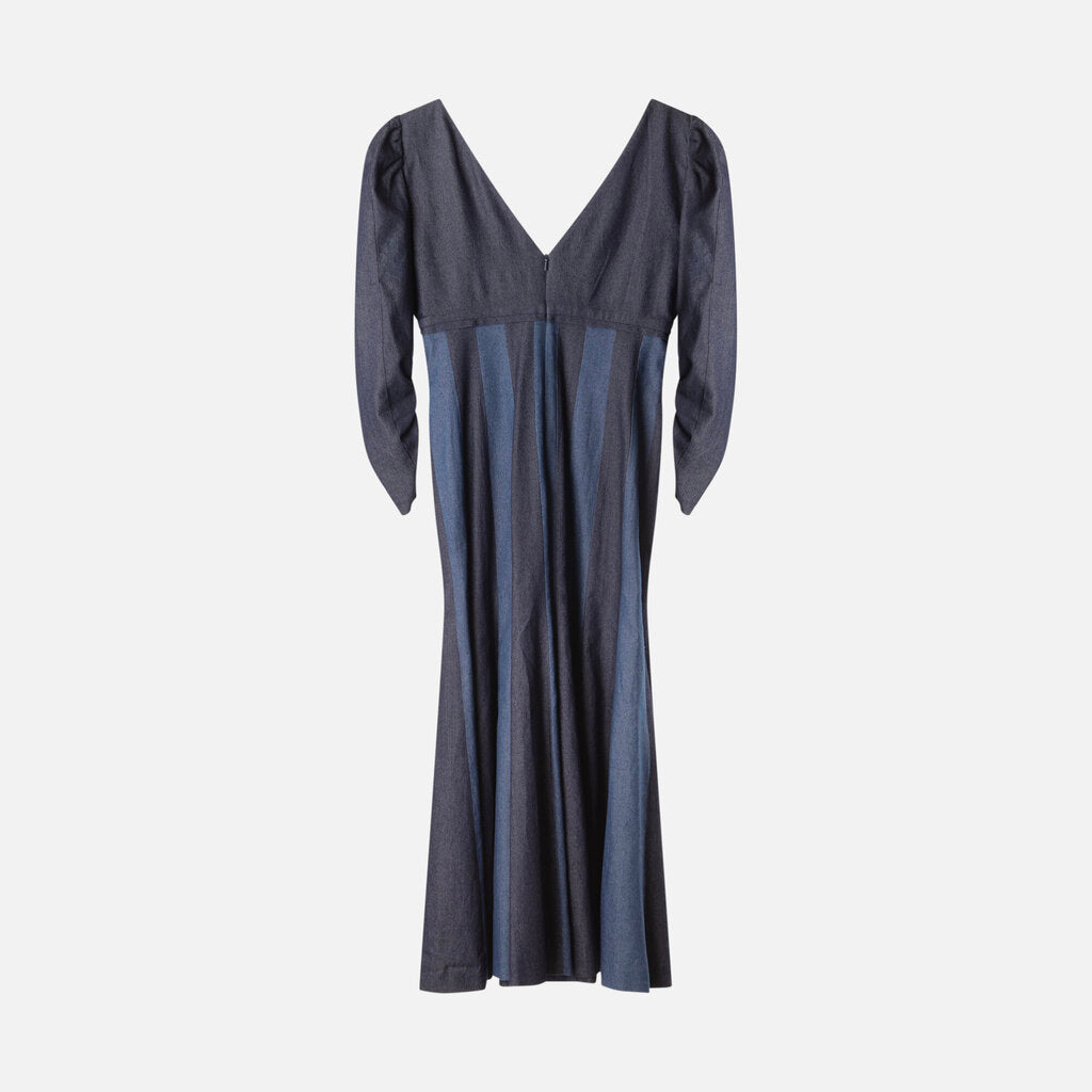 Carolina Herrera Blue Denim Midi Dress