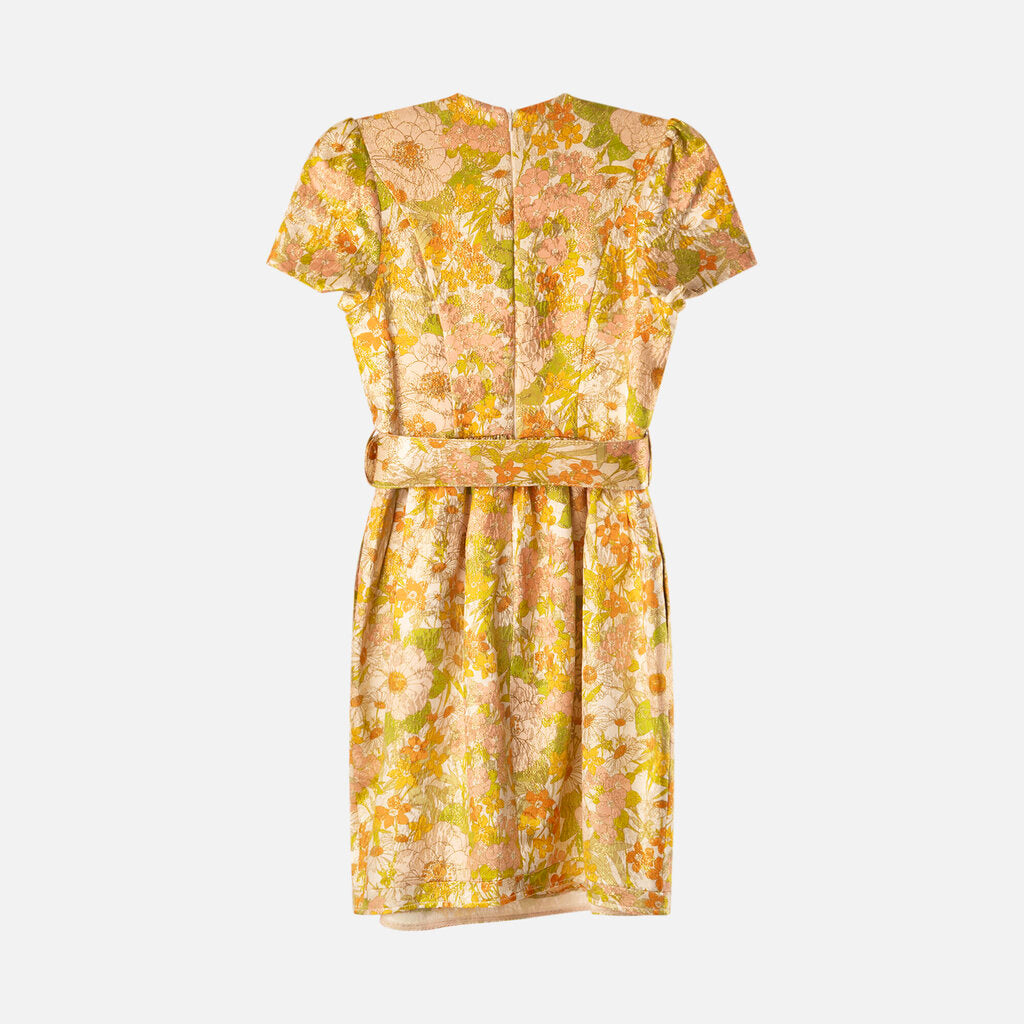 Zimmermann Multicolor Metallic Floral Mini Dress