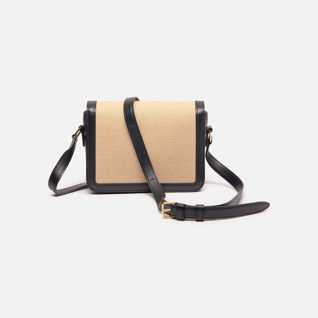 Celine Navy & Toile Triomphe Crossbody