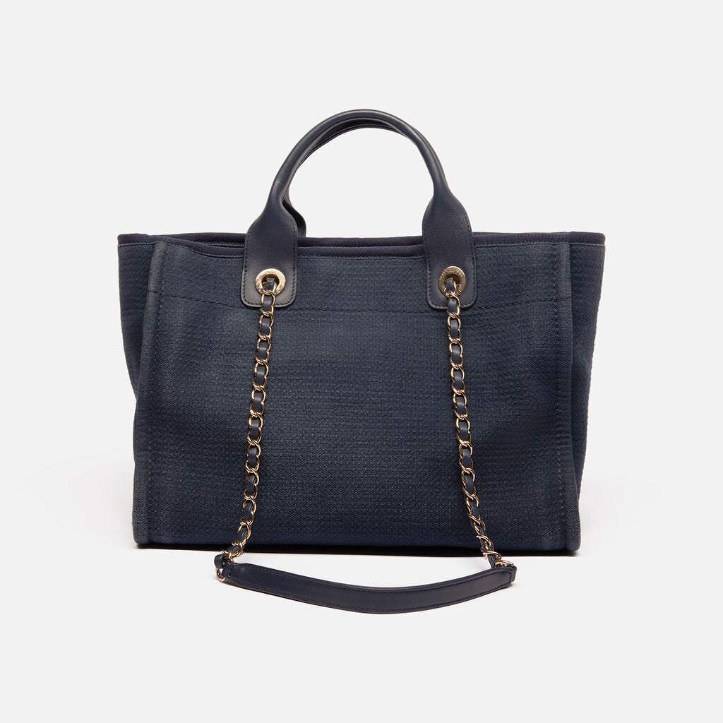 Chanel Dark Blue Small Deauville