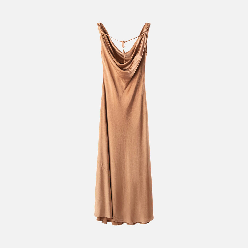 Chloe Milky Pink Silk Dress