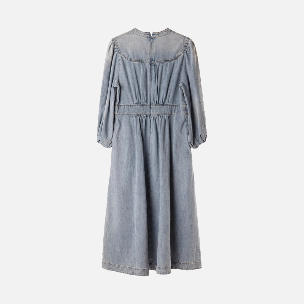 Zimmermann Blue Denim Maxi Dress