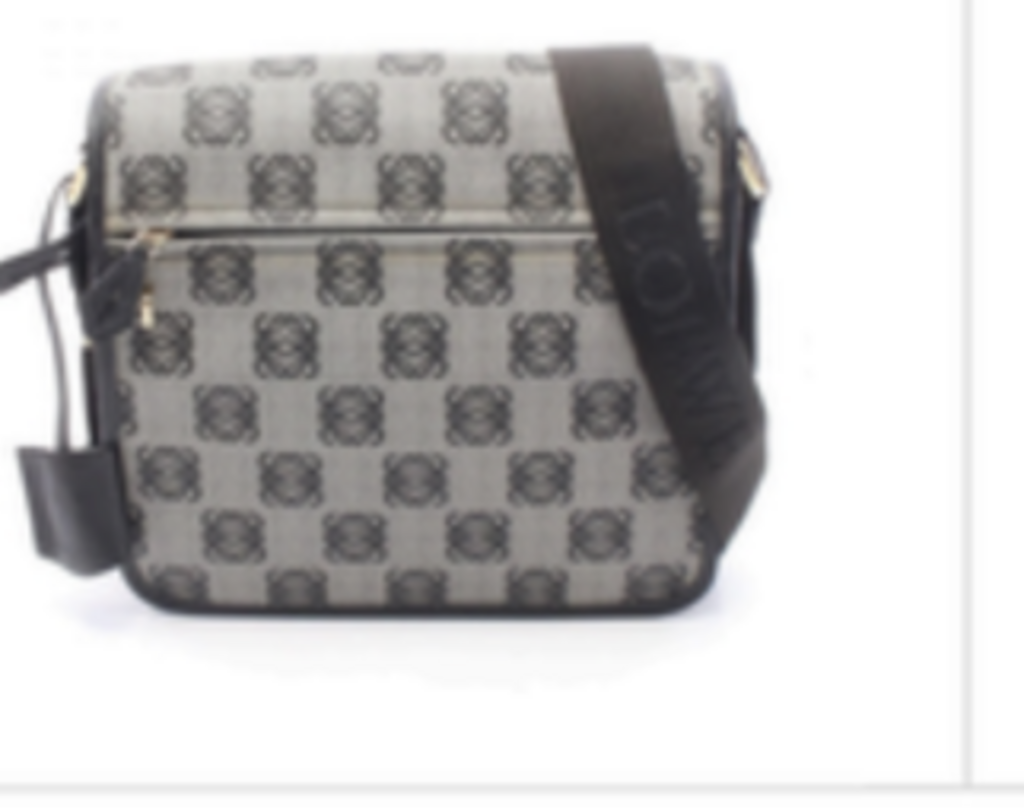 Gray Canvas Repeat Crossbody