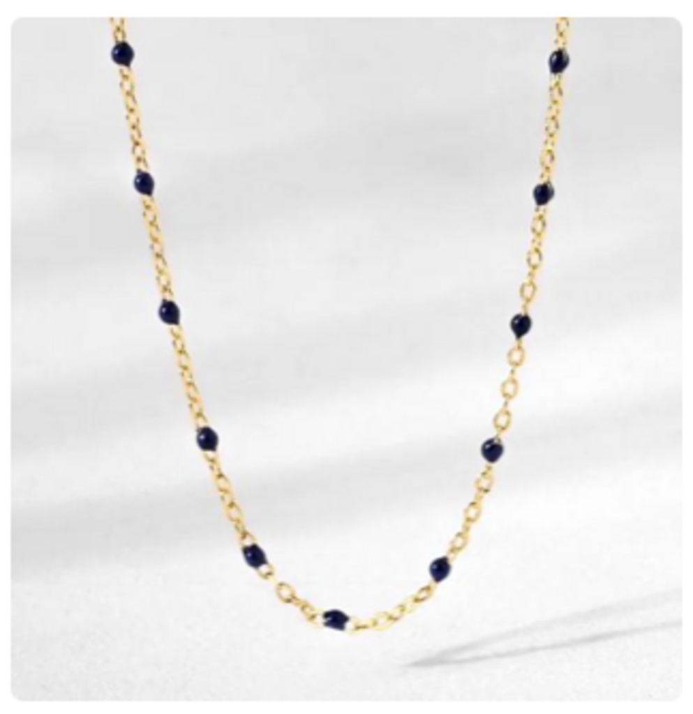 THE ENAMEL LINEAGE NECKLACE YG