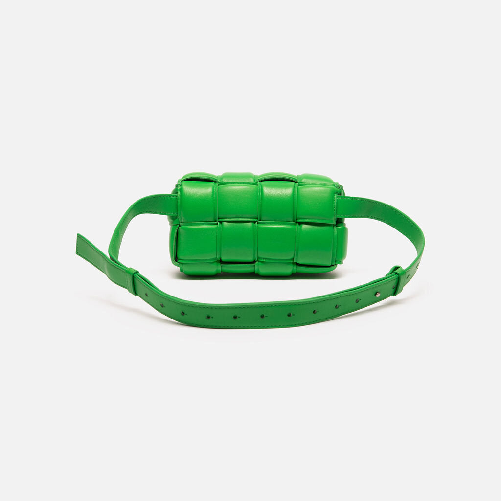 Bottega Green Intrecciato Cassette Bag