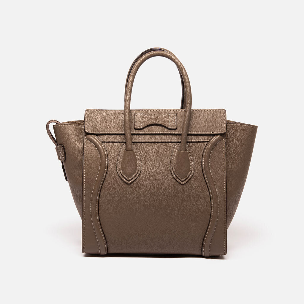 Celine Gray Micro Luggage Tote
