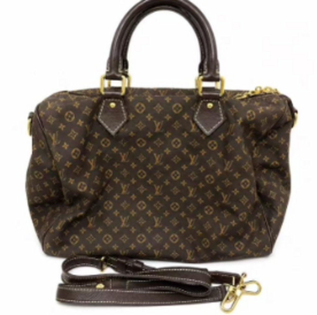 Brown Mini Lin Speedy w/Strap