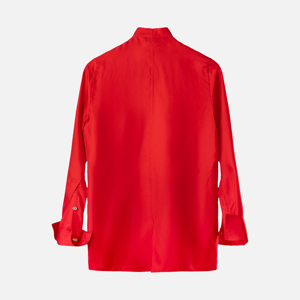 Rag & Bone Red Silk Top