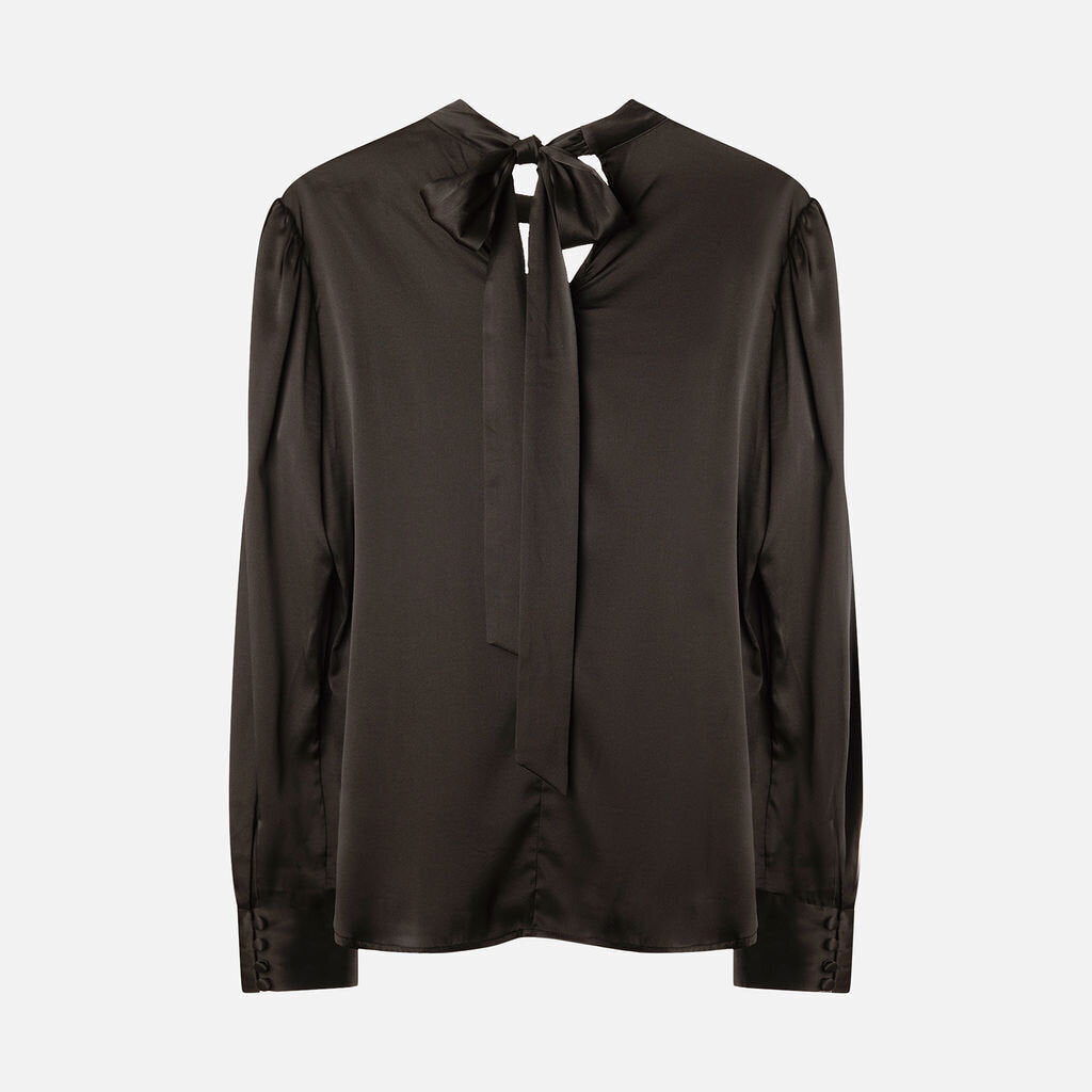 Veronica Beard Black Silk Blouse