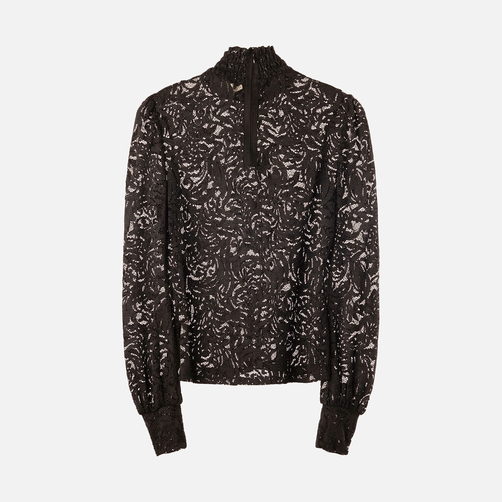 L'Agence Black Lace Top