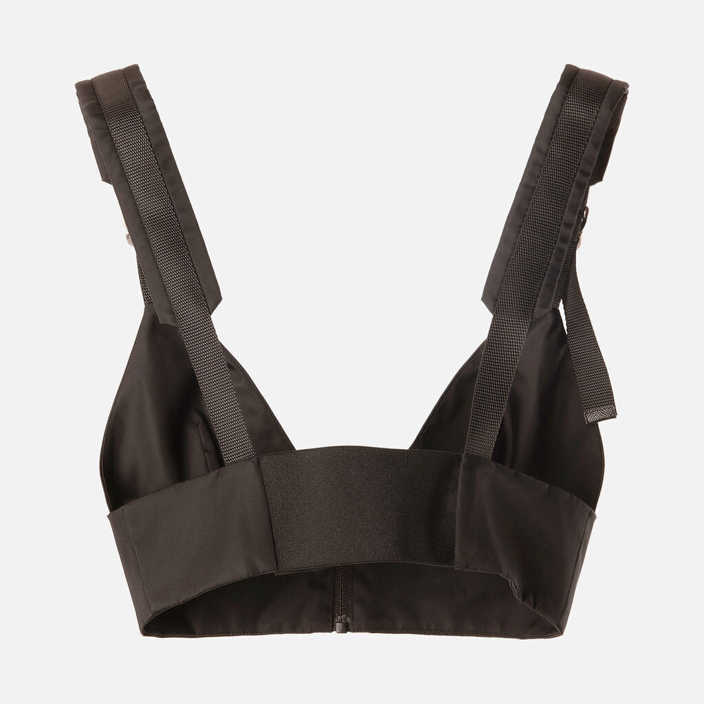 Prada Black Nylon Bralet Top
